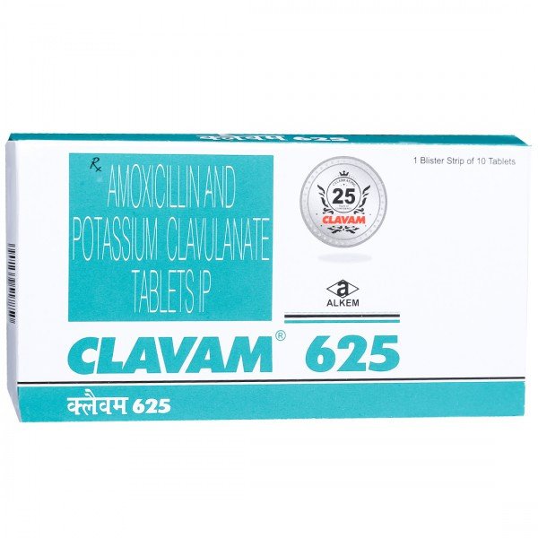 Clavam 625 mg Tablet (10 Tab)